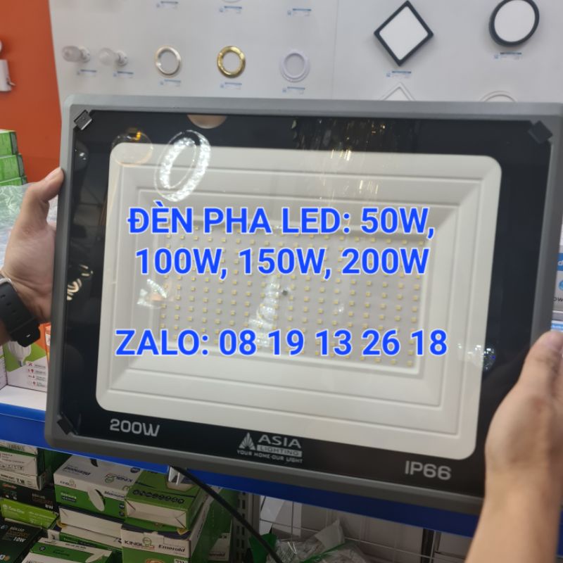 Đèn Pha Led  Asia, 100w, 150w, 200w Model FLE chống nước IP66, bảo hành 2 năm chính hãng