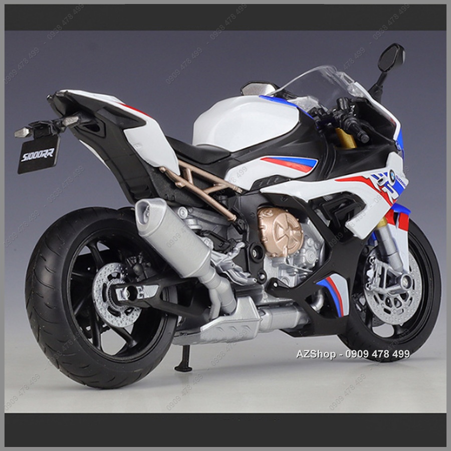 Xe Mô Hình Siêu Moto BMW S1000RR Cá Voi Sát Thủ - Tỉ Lệ 1:12 - Welly