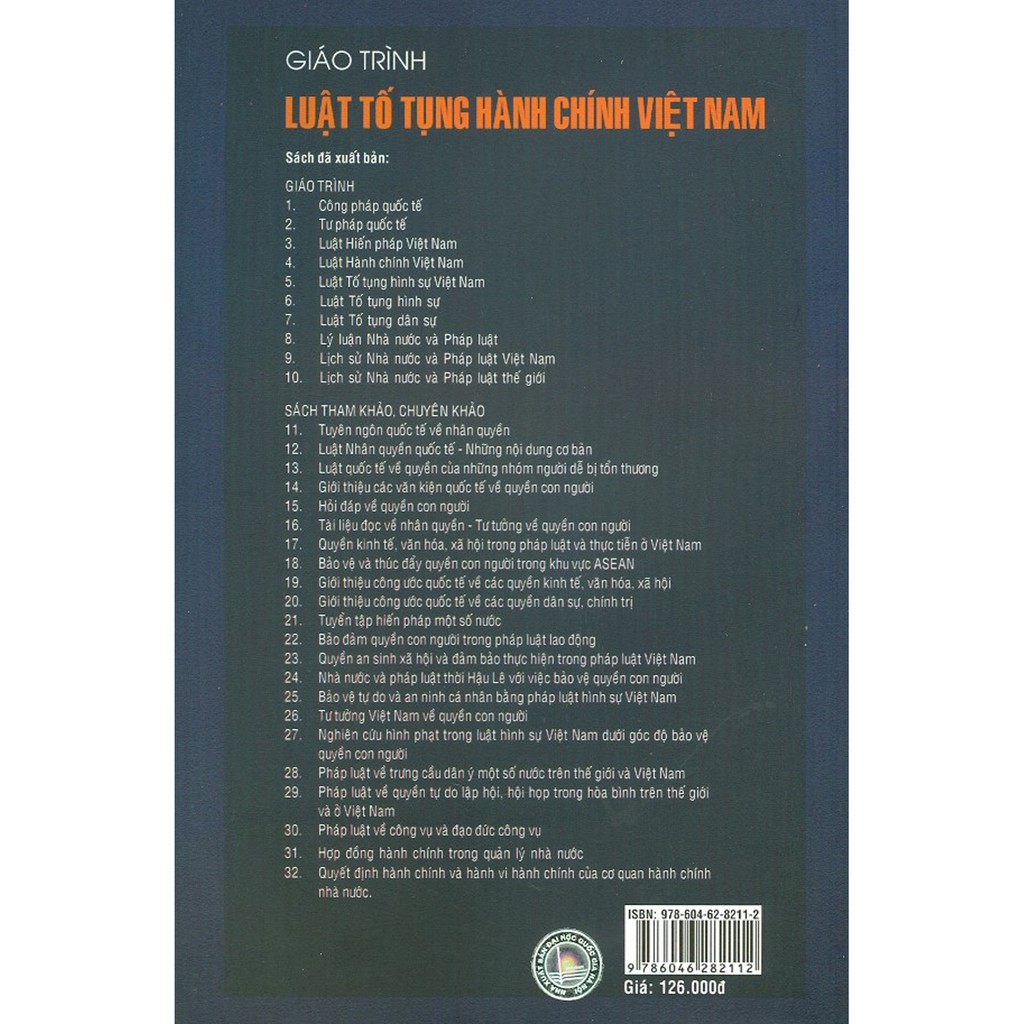 Sách - Giáo Trình Luật Tố Tụng Hành Chính Việt Nam