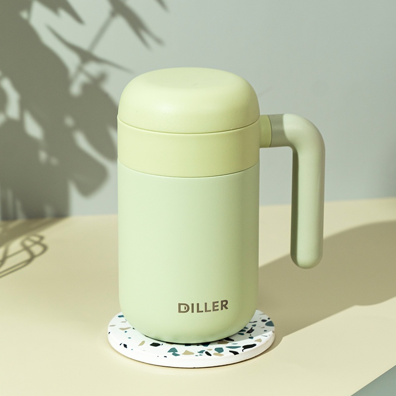 Bình giữ nhiệt Diller MLH8993 làm từ thép không gỉ bền bỉ có khay lọc trà tiện lợi 460ml
