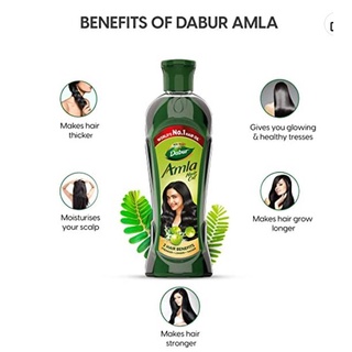 Tinh dầu amla hấp ủ giảm rụng dày bóng tóc - Oil Amla Dabur date mới 2027