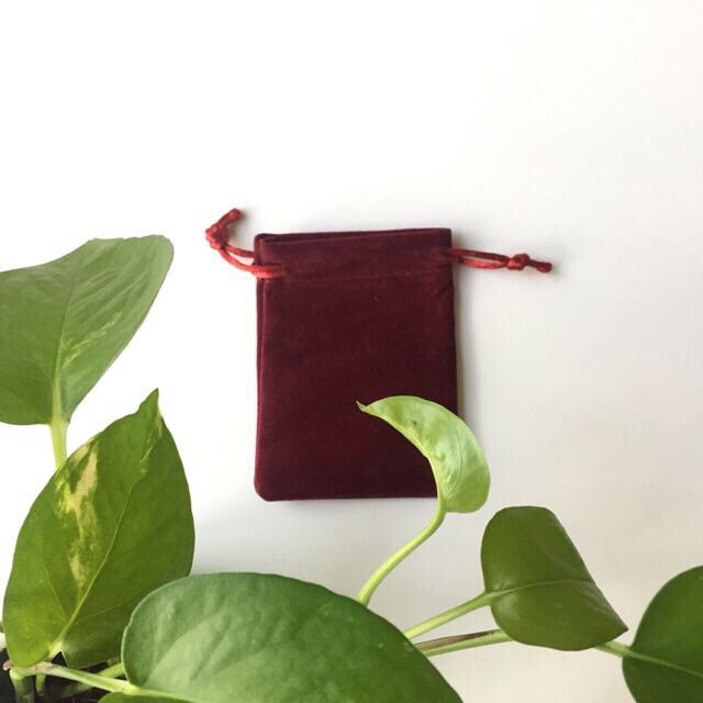Túi vải nhung 7cm 9cm dây rút đựng trang sức, quà tặng, mỹ phẩm