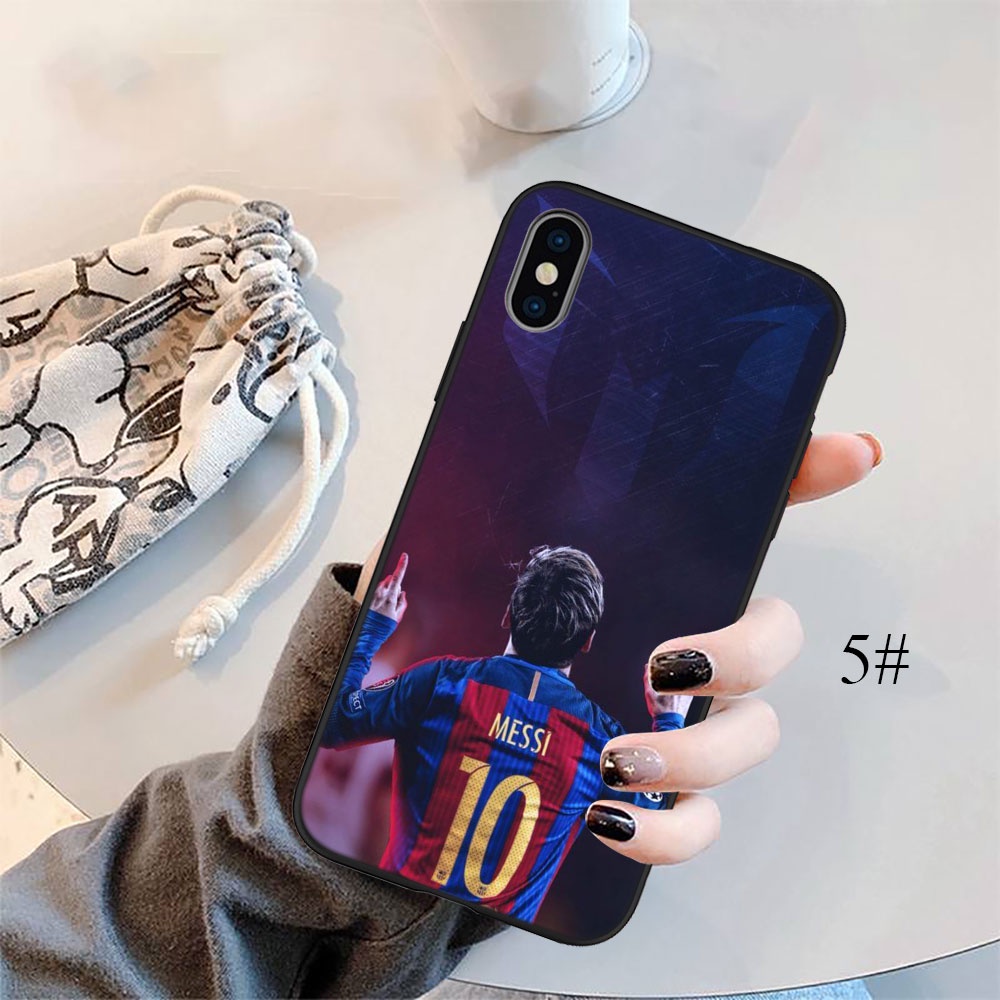 Ốp điện thoại silicon mềm hình cầu thủ bóng đá Messi Ne28 thích hợp cho Iphone 5 5s 6 6s 7 8 11 Pro Max Plus Se Xr
