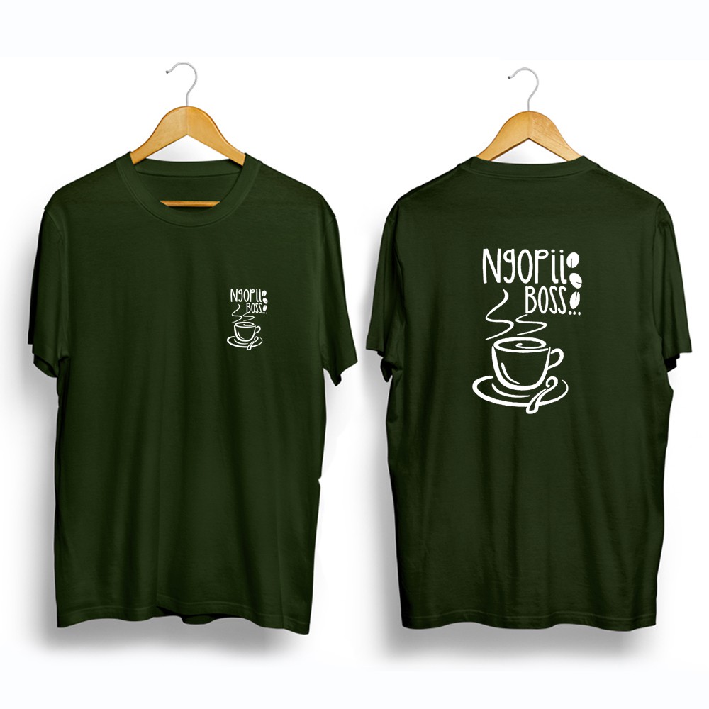 Áo Thun Nam Ngắn Tay In Chữ BOSS Relaxed NONGKRONG Morning Night BEGADANG TM Coffee BOSS