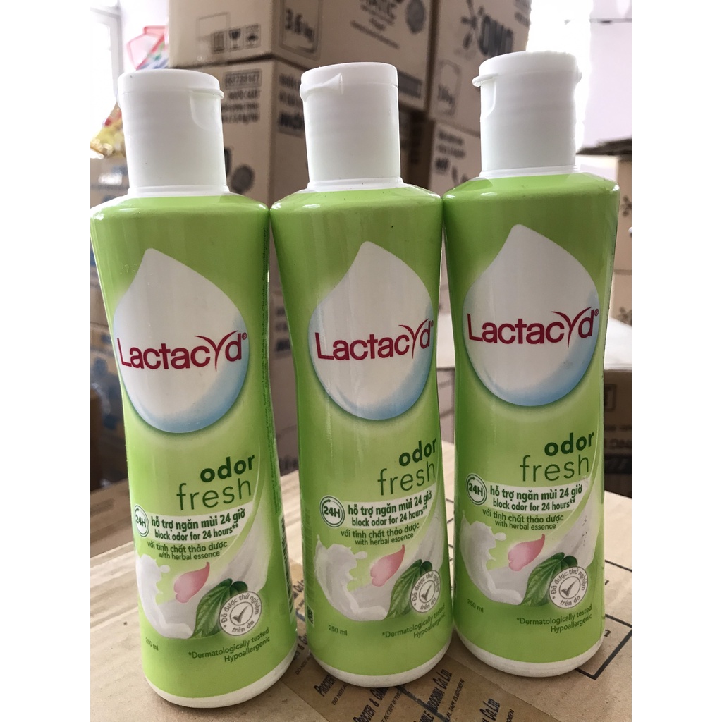 Combo Hai Chai Lactacyd Odor Fresh - Dung Dịch Vệ Sinh Phụ nữ Chai 250ML