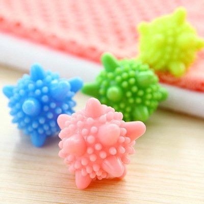 [HÀNG CÓ SẴN] 5 cái, Bóng giặt quần áo cầu gai PVC, bóng giặt mini hỗ trợ giặt máy, bóng giặt là thẳng
