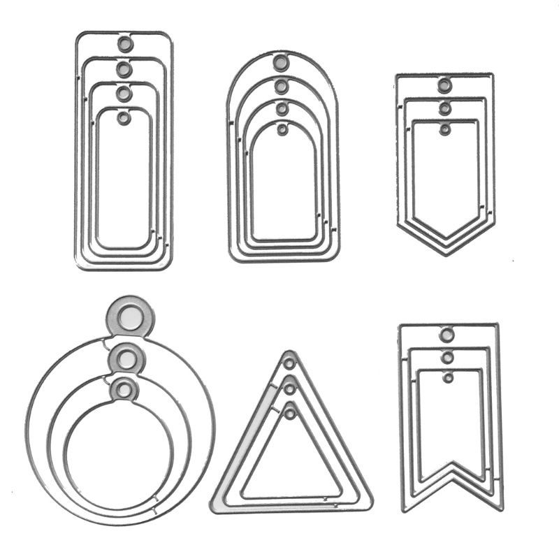 Khuôn Cắt Thẻ Trang Trí Album Hình Tròn Bằng Kim Loại