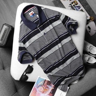 Áo thun nam tay ngắn có cổ thun cotton
