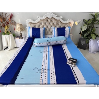 Bộ Drap thun hàn quốc 4 món mẫu sọc