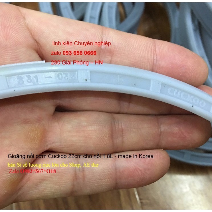 Gioăng nồi cơm Cuckoo Hàn Quốc 22cm - 1.8L - CRP G1015M (gioăng Ko hộp) CRP g1030MP, g1031MP, g1067SR,  G1020MP | BigBuy360 - bigbuy360.vn