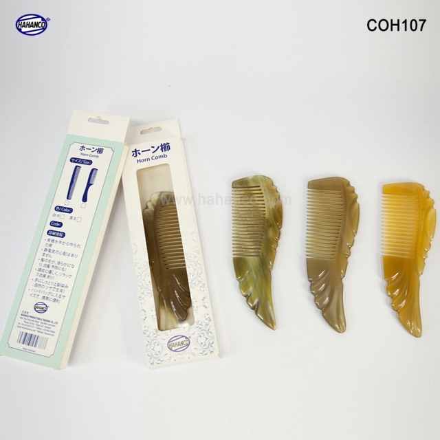 Lược sừng xuất Nhật - COH107 (Size: S - 13cm) Cá Koi nhỏ bé - Horn Comb of HAHANCO - Chăm sóc tóc của bạn và gia đình