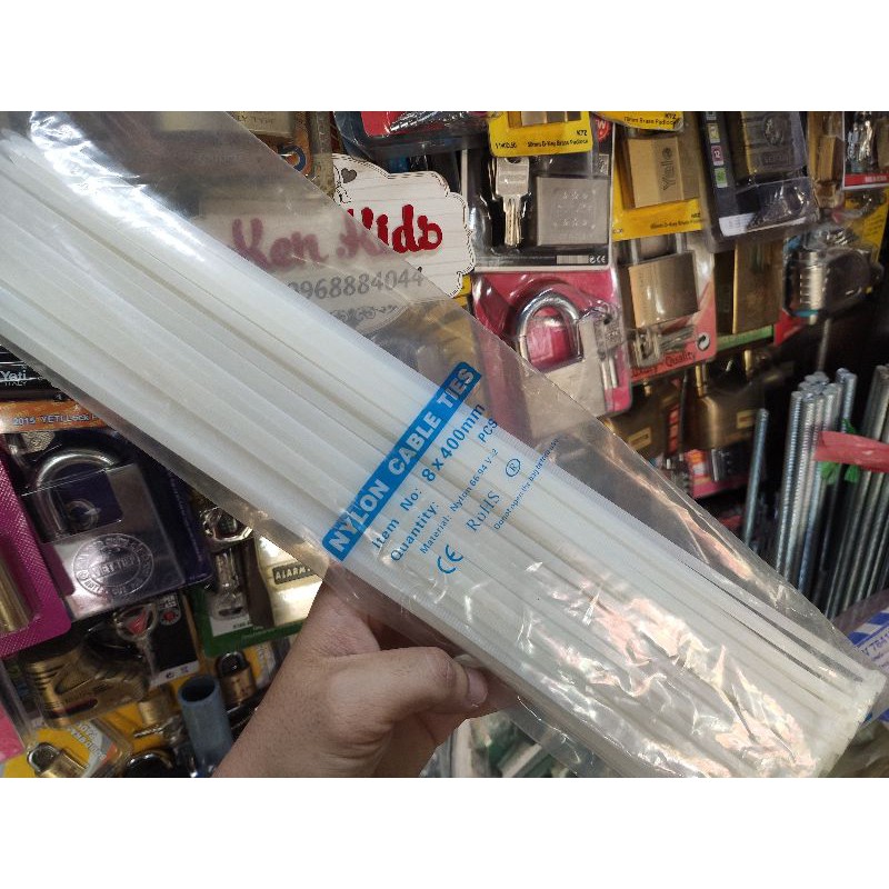 1 Gói Dây Thít, Dây Rút, Lạt Nhựa dài 40cm trắng /đen