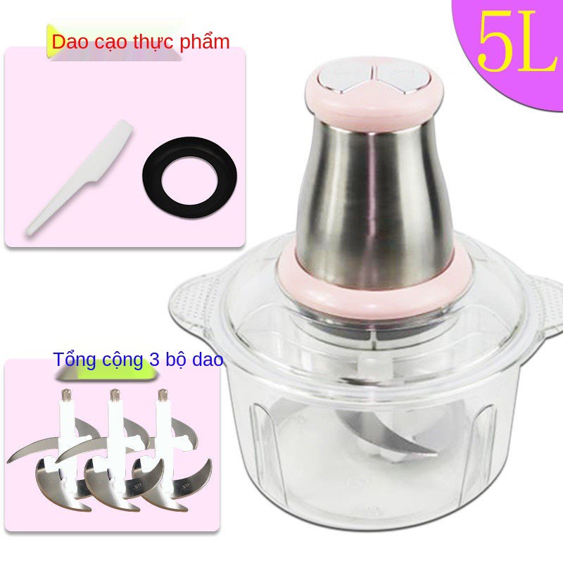 Thịt máy xay gia dụng điện nấu ăn đa năng nhồi bánh bao trộn băm inox