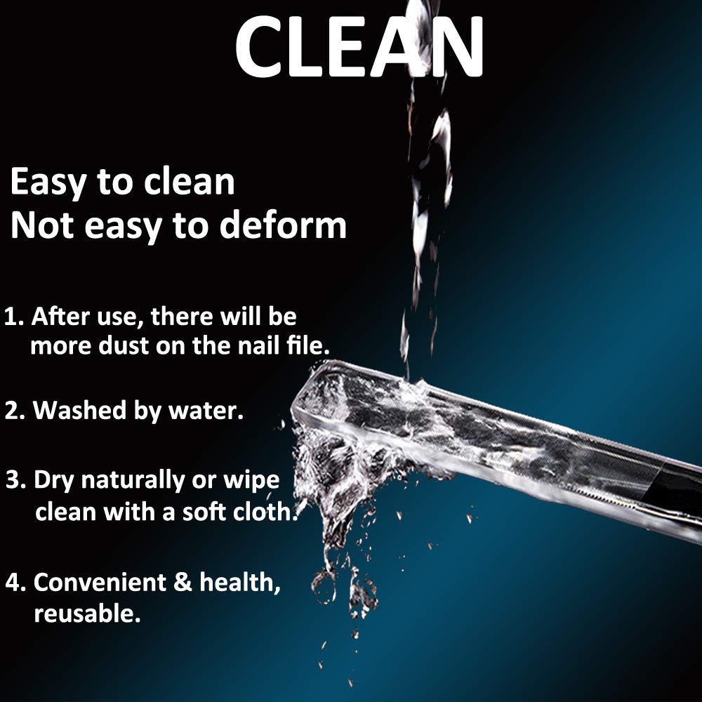 Cây Dũa Móng Tay Bằng Kính Pha Lê Trong Suốt Dành Cho Nam Nữ