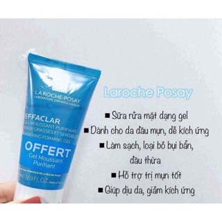 Sữa rửa mặt Laroche Posay 50ml