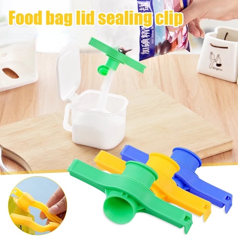 Kẹp Miệng Túi Đựng Thực Phẩm/Đồ Ăn Vặt/Túi Thực Phẩm Chống Ẩm Mốc/Gia Vị Có Vòi Rót Tiện Dụng