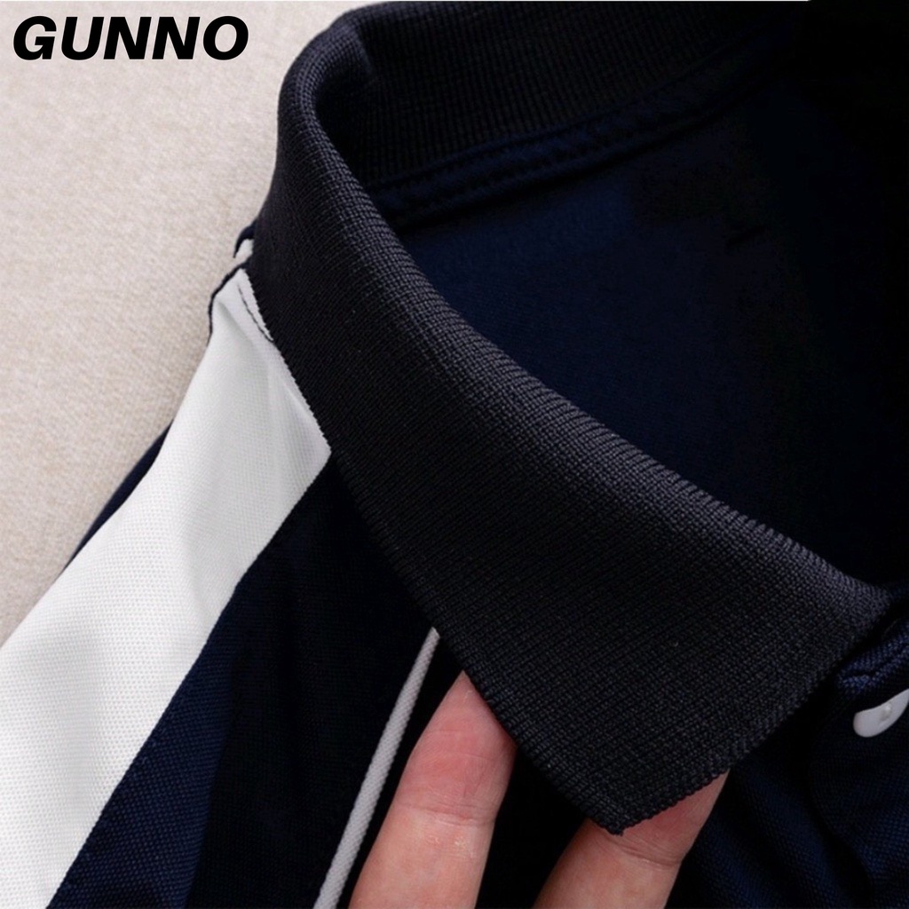 Áo PoLo Nam GUNNO vải CVC cá sấu chuẩn form, sang trọng, hiện đại