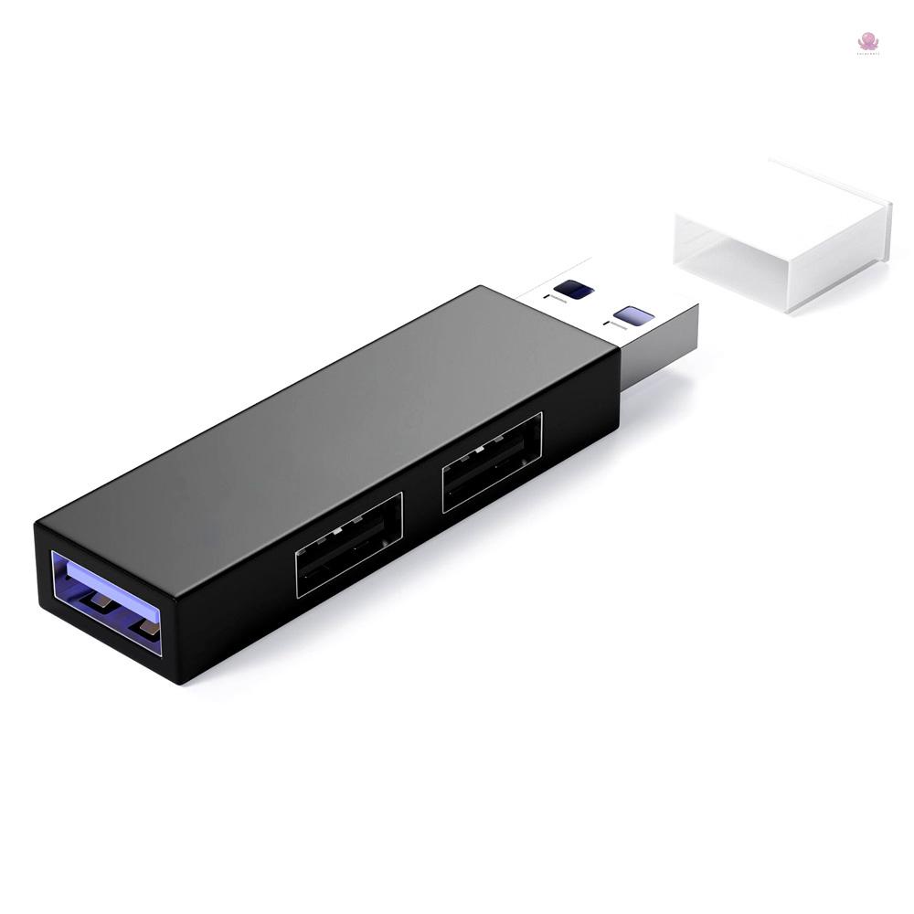 Hub 3 Cổng USB Mini Đa Năng 3 Trong 1 Màu Đen Dành Cho PC Laptop