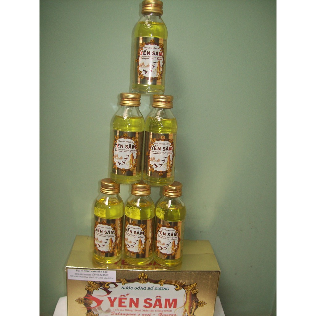 Yến sâm không đường-Dược phẩm Khánh Hòa hộp 10 chai 100ml-PP Sâm Yến Thái An | BigBuy360 - bigbuy360.vn