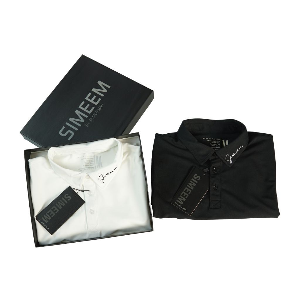 Áo thun Polo nam cổ sơmi, thêu cổ vải Pro Pique siêu thoáng mát, co giãn 2 màu SIMEEM | BigBuy360 - bigbuy360.vn