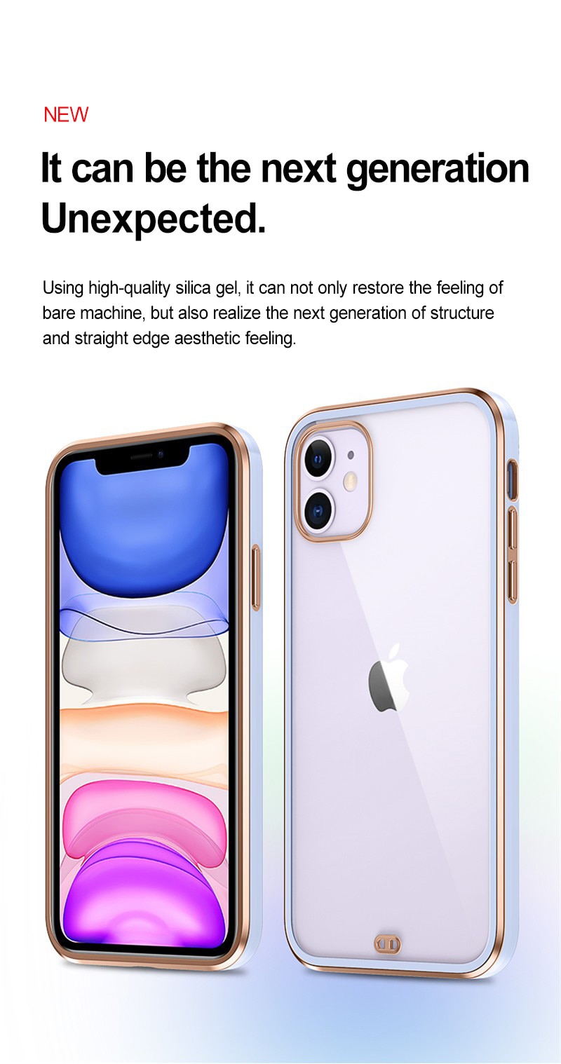 Ốp Silicon Trong Suốt Viền Màu Cho Iphone 13 Pro max 11 Pro Max 7 8 Plus X Xs Max Se 2020 | BigBuy360 - bigbuy360.vn