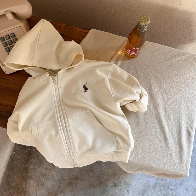 Áo Khoác Cardigan Tay Dài Có Khóa Kéo Thêu Họa Tiết Thời Trang Xuân Thu Mới Dành Cho Trẻ Em