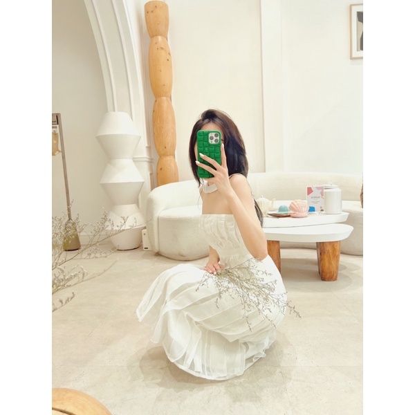 Nudieye - Đầm ống xếp ly Dion Ruffle Dress