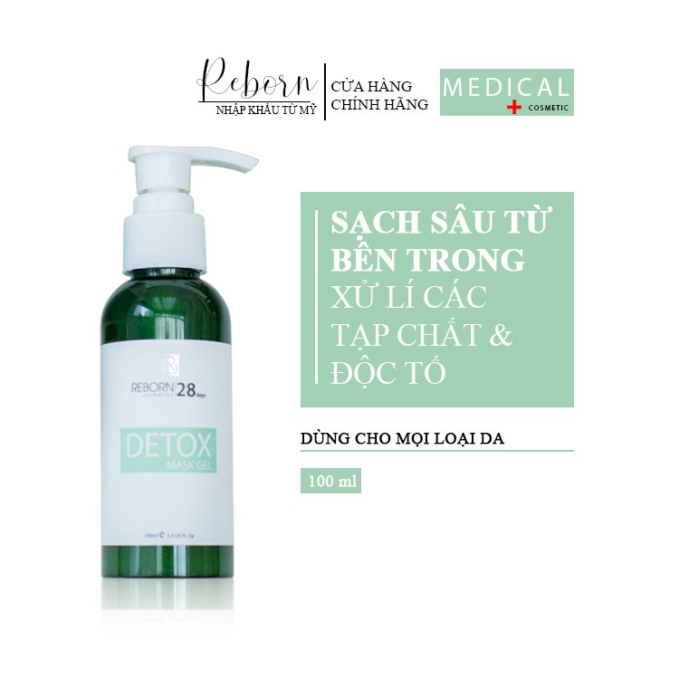 Mặt nạ mask DETOX REBORN Mặt nạ thải độc 100ml