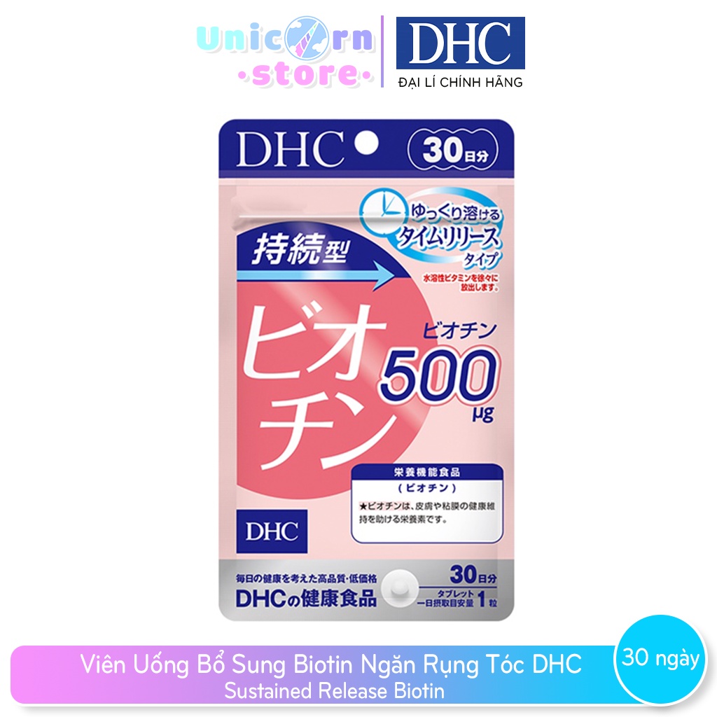 Viên Uống Bổ Sung Biotin Ngăn Rụng Tóc DHC Sustained Release Biotin