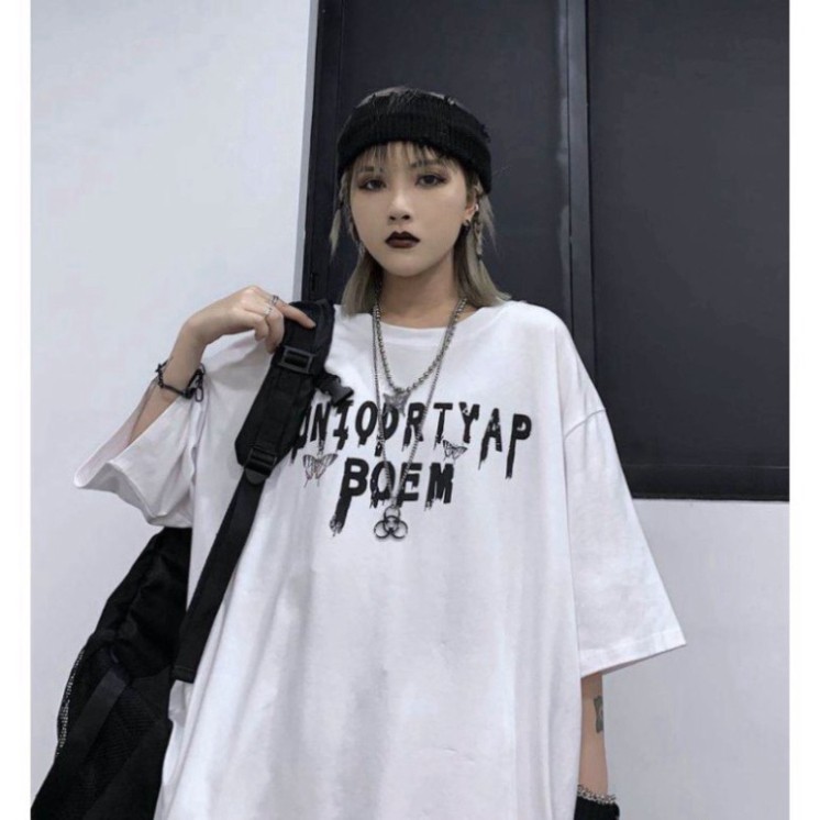 Áo thun tay lỡ Unisex, áo phông form rộng M49 KL SHOP HP SHOP THUYLIENSHOP