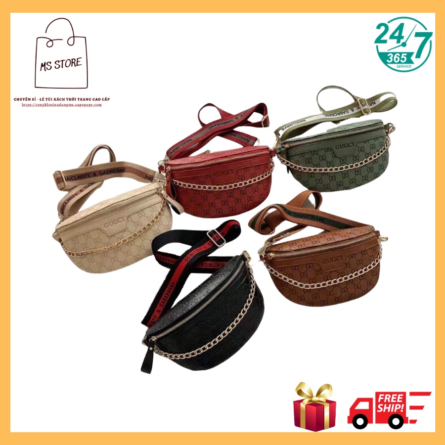 🍀FREESHIP🍀 Túi bao tử Gucci chất đẹp - Mã 5 màu