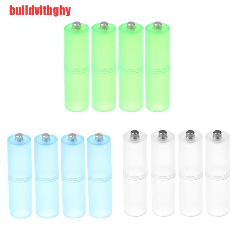 Set 4 Giá Đỡ Chuyển Đổi Pin Aaa Sang Aa Chuyên Dụng