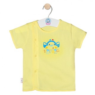 Áo sơ sinh tay ngắn bác sĩ màu cho bé 0-6 tháng nhãn hiệu Hello B&B - AL0405