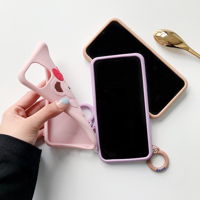 Ốp Lưng iPhone 7Plus/8Plus/XsMax/11/11ProMax/12/12Pro/12ProMax Silicon Hình Thú Dễ Thương