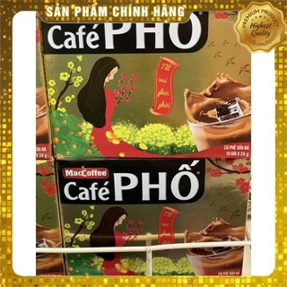 Cà Phê Sữa Đá Phố Hộp 240g ( 10 gói x 24g )