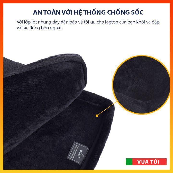 [Ảnh Thật + Video] Túi Chống Sốc Laptop, Macbook 13/14/15.6 inch - WiWU Pilot Sleeve - Có Quai Xách