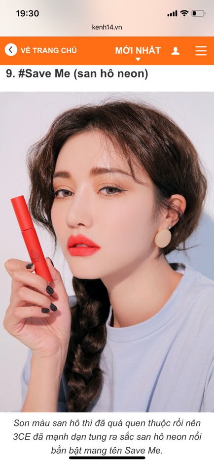 Son kem 3CE Velvet Lip Tint | Thế Giới Skin Care