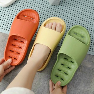 Dép Bánh Mì Lỗ Thông Hơi Cao 4cm Quai Ngang Siêu Nhẹ Nữ Đi Trong Nhà