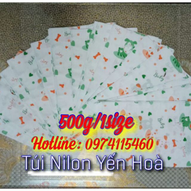 500gr túi xốp in hình đồng giá các size