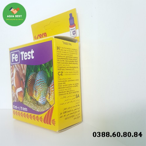 Test Fe Sera - Hộp sắt Sera Đức - Bộ Fe Sera