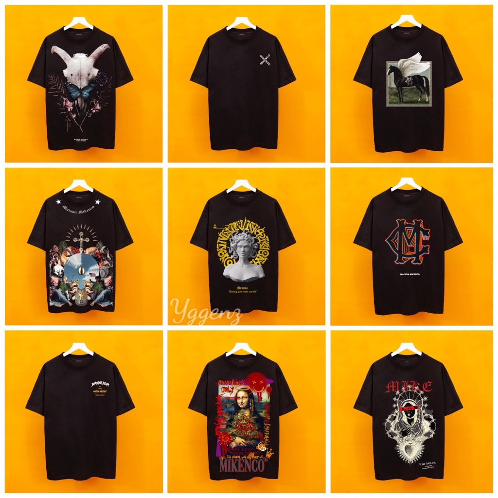 Áo thun MIKECO 2 YGGENZ shop , Áo thun unisex nam nữ from rộng oversize chất liệu cotton 100%