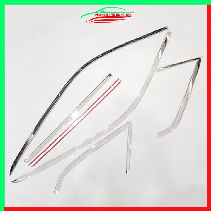 Bộ nẹp viền cong kính Inox Vitara 2016 2017 2018 2019 2020