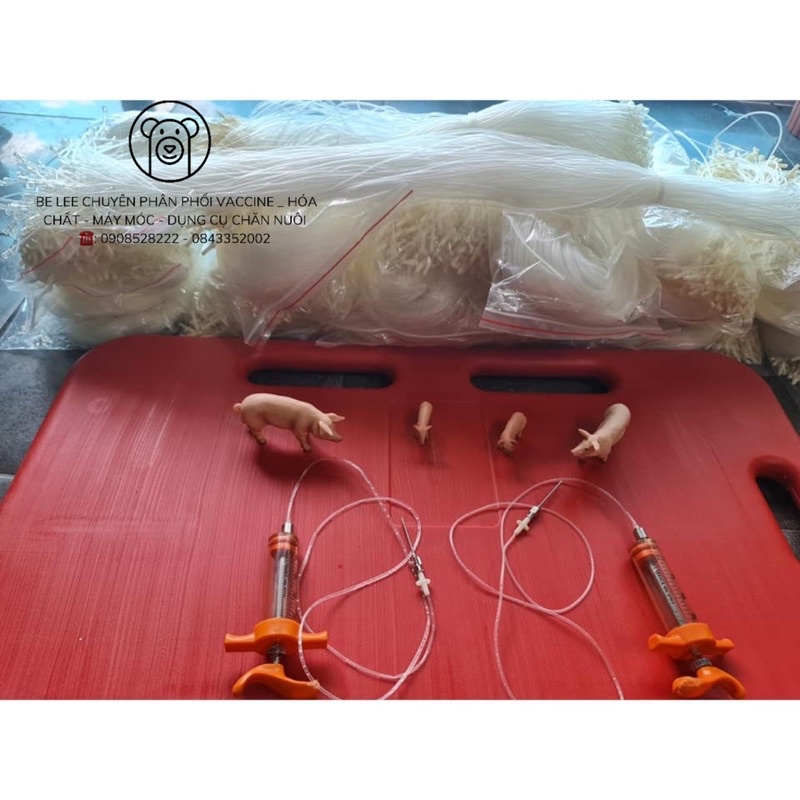 Dây nối kim tiêm, dẫn thuốc thú y tiêm lợn, heo, trâu, bò chiều dài 0.5m và 1m