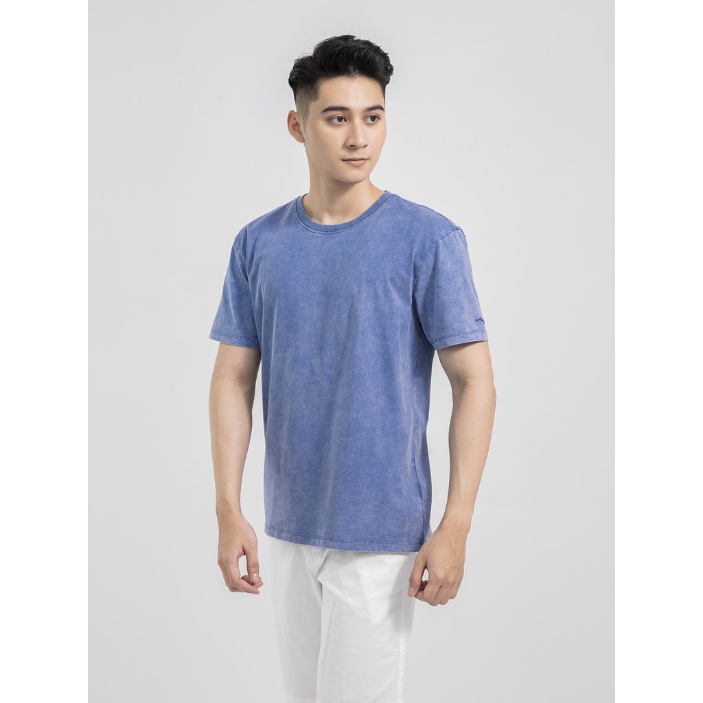 Áo thun nam ARISTINO dáng Casual fit suông rộng, chất liệu cotton mềm mại, khả năng thấm hút mồ hôi cao - ATS022S1