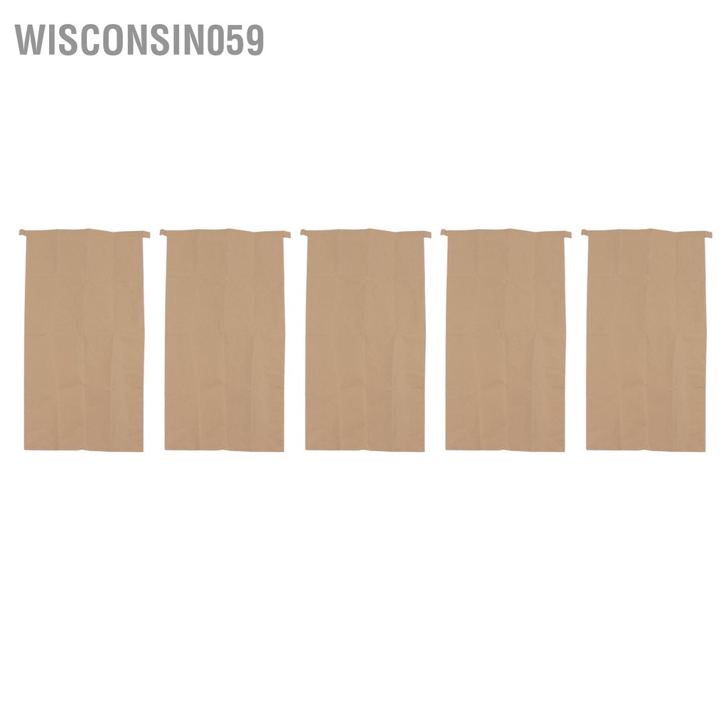 Wisconsin059 5 Cái Giấy Kraft Túi Dệt Composite Không Thấm Nước 100 X 50 cm Lưu Trữ Lá Cho Bãi Cỏ Sân Vườn Nhà