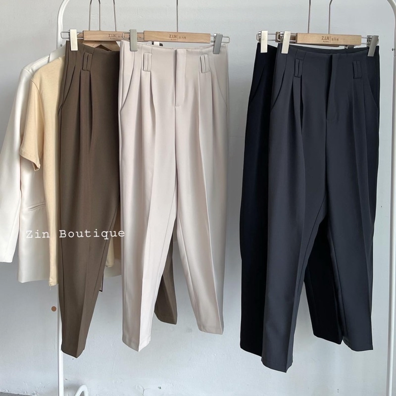 Quần Vải ống Đứng ly trước Hàng Quảng Châu đứng Form Lustore_ | BigBuy360 - bigbuy360.vn