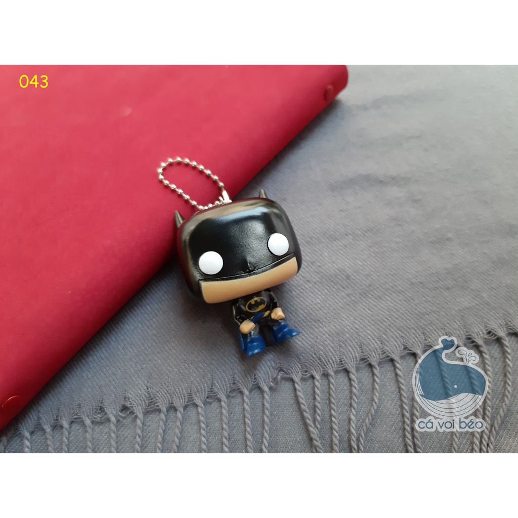 [SALE GIÁ XƯỞNG] Móc khóa chibi  Avenger Avengers cute Batman Thor Hulk Ironman Thanos Spiderman Deadpool