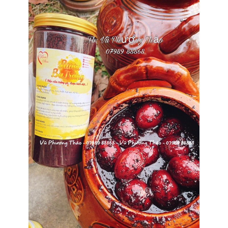 Ba trăng nguyên cái | Nếp cẩm trứng gà hạ thổ Mom Shin 1KG  | Vũ Phương Thảo Mom Shin | Shop Mẹ Thảo | Ở Cữ Mẹ Shin