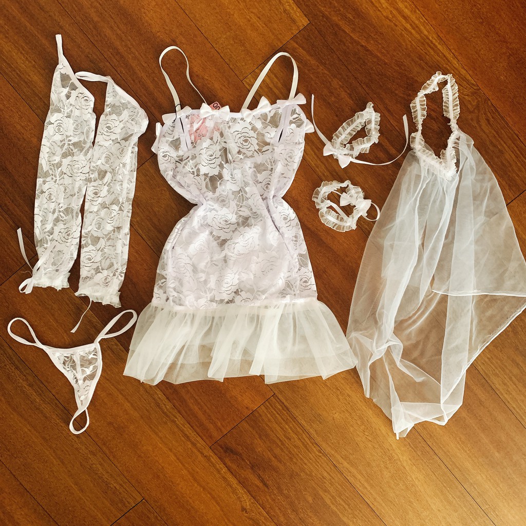 Cosplay sexy cô dâu , costume bride sexy C027 | BigBuy360 - bigbuy360.vn