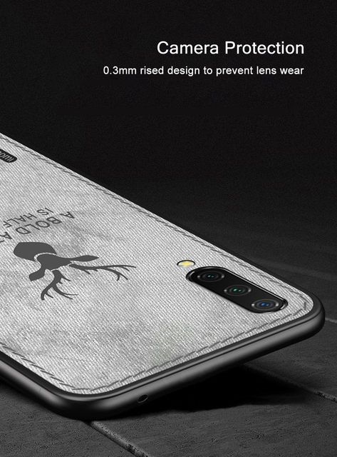 Ốp lưng Xiaomi Mi CC9 / Mi 9 Lite vải đầu hươu thời trang cao cấp